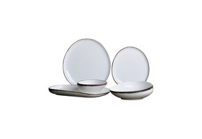 Bricard Royan serviesset 25-delig Wit / Bruin