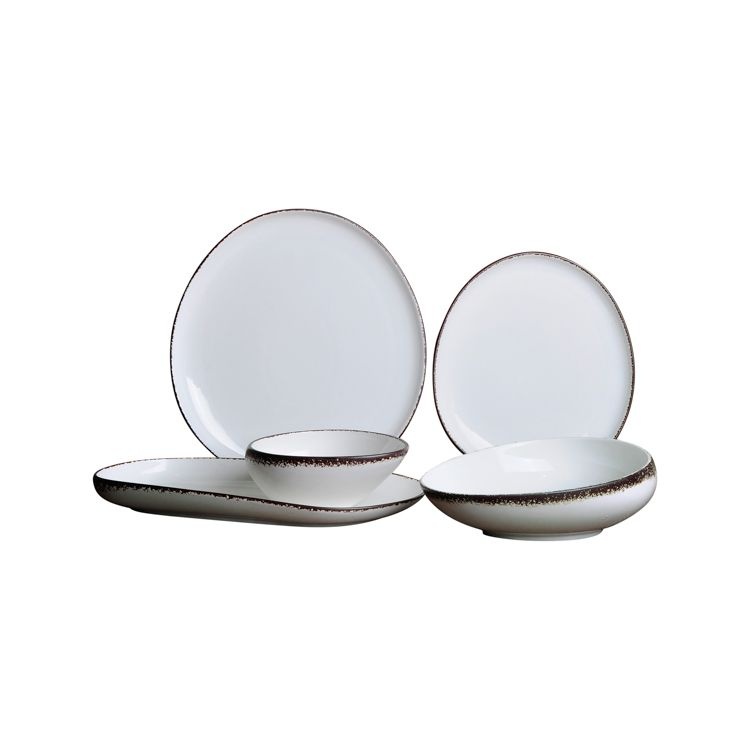 Bricard Royan serviesset 25-delig Wit / Bruin