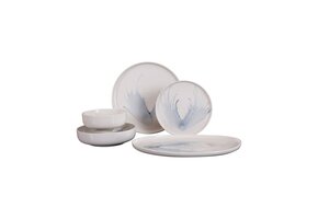 Bricard Vertou serviesset 25-delig Wit Blauw