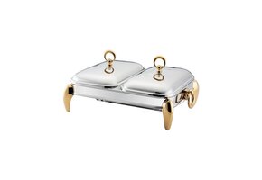 Calef Rechaud 2x 1,5 Liter Zilver Goud