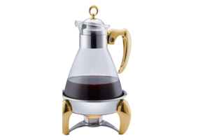 Calef Theepot met theelichthouder 1,6 Liter - Zilver / Goud