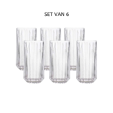 Longdrinkglazen Miracle - 430 ml - set van 6