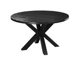 Eettafel Blackwood | Zwart Eiken Fineer - Rond