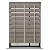 Bamboe jaloezie - Taupe met Nerf