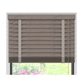 Bamboe jaloezie - Taupe met Nerf