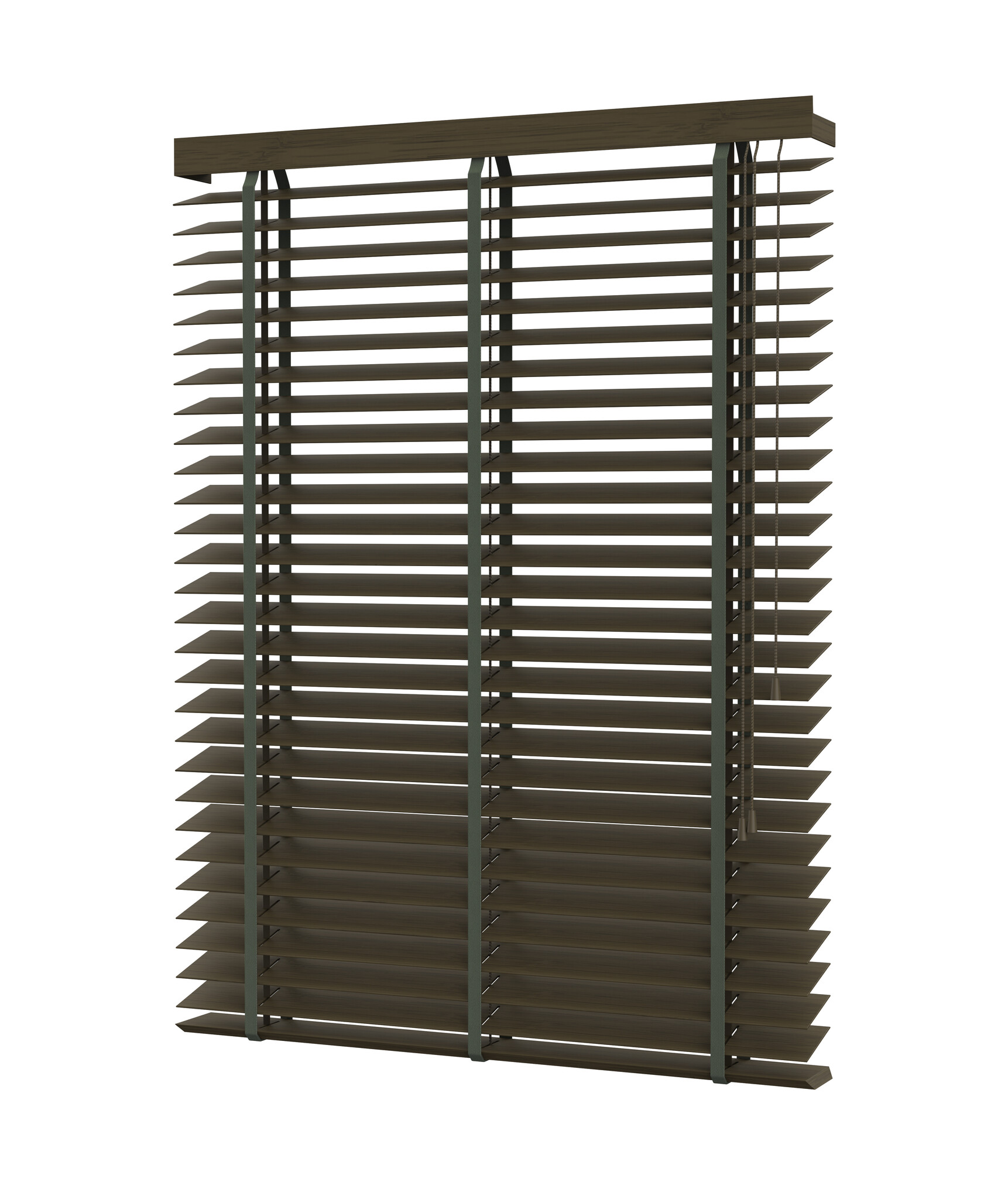 Bamboe jaloezie - Wenge met nerf