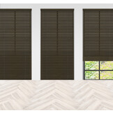 Bamboe jaloezie - Wenge met nerf