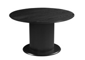 Eettafel Woodville | Zwart Eiken Fineer - Rond
