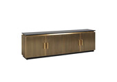 Tv-meubel Goldtown | Zwart Eiken Fineer