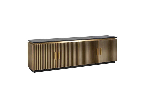 Tv-meubel Goldtown | Zwart Eiken Fineer