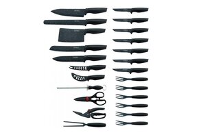 Messenset 24 delig zwart - Royalty Line