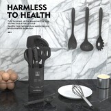 Keukengerei set met houder - 15 delig Grijs