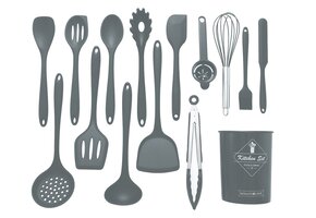Keukengerei set - 15 delig Grijs