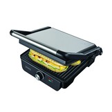 Panini Grill / Contactgrill  - Zwart/RVS | Royalty line