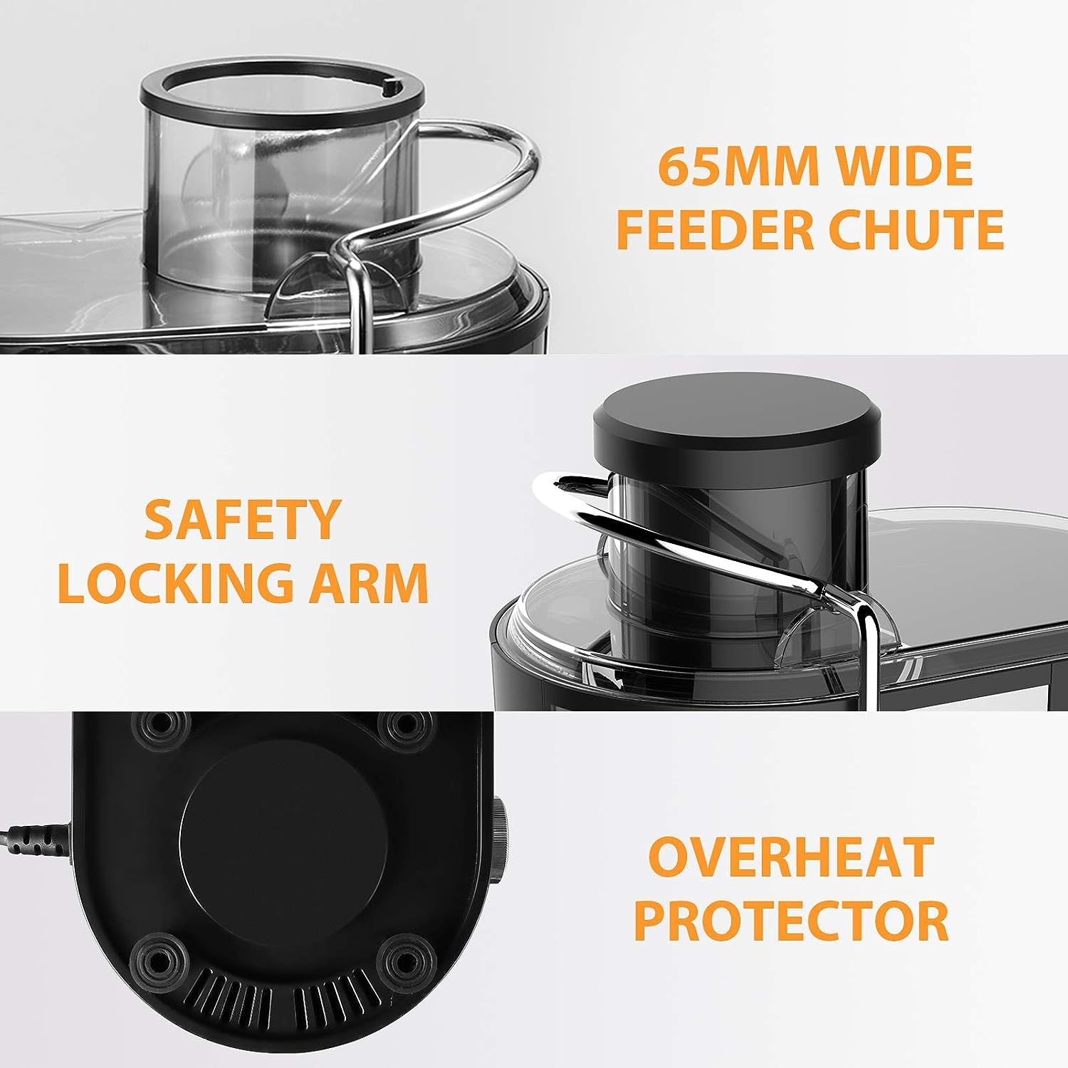 Sapcentrifuge voor Groenten en Fruit | 600 W | 0,6 liter sapbeker | 1 liter pulp reservoir | Royalty line