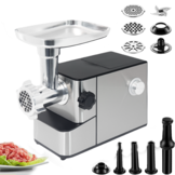 Elektrische gehaktmolen / vleesmolen | 2000 W | 3 snijplaten en worstenvuller | Royalty Line