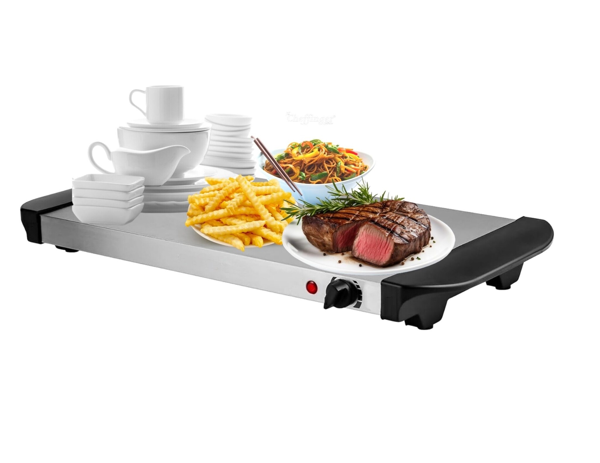 Buffetwarmer - Serveerder en Warmhoudplaat | Inclusief deksel