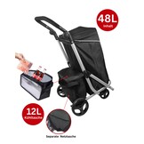 Boodschappentrolley met Koelvak | Opvouwbaar - 48L + 12L