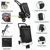 Boodschappentrolley met Koelvak | Opvouwbaar - 48L + 12L