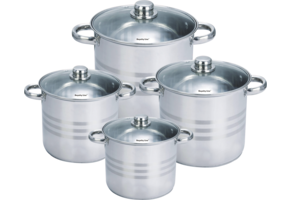 Bern Diepe Pannenset 8 delig | RVS