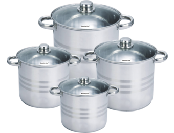 Bern Diepe Pannenset 8 delig | RVS