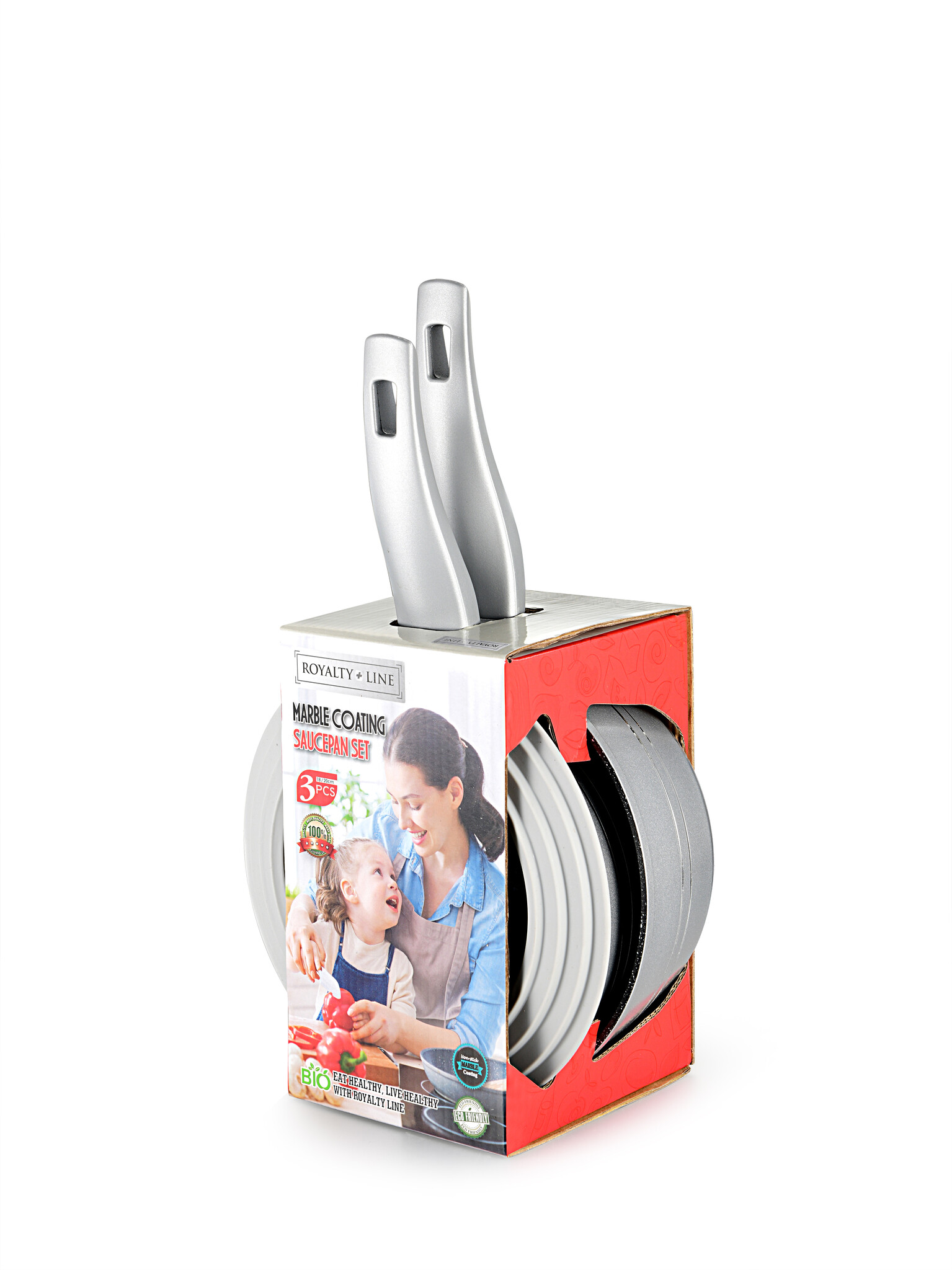 Basel steelpannen | Inductie | Zilver | Ø 18/20 cm | Royalty line