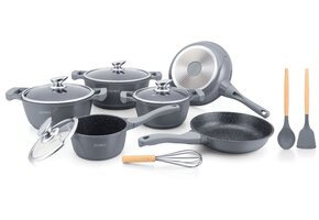 Grolley Pannenset 10 delig | Grijs