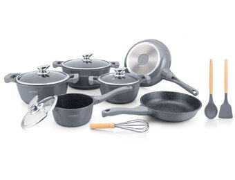 Grolley Pannenset 10 delig | Grijs
