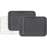 5 delig bakvormen set - muffinvorm - bakplaat - zwart | Royalty Line