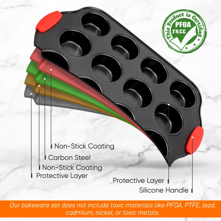 Cupcake vormpjes - Bakvorm met 12 cupcakes vormpjes | anti aanbaklaag | Royalty Line