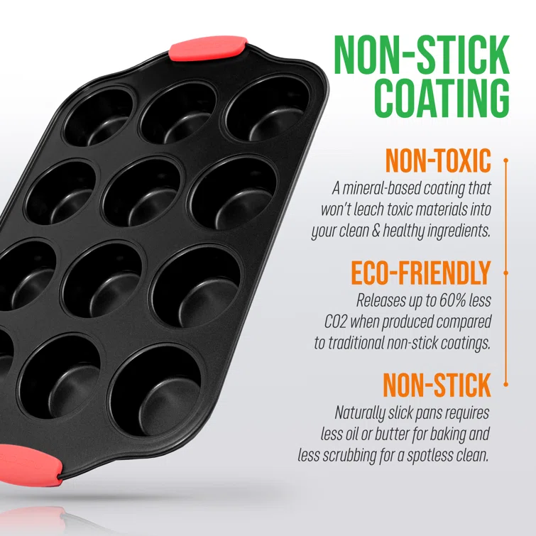 Cupcake vormpjes - Bakvorm met 12 cupcakes vormpjes | anti aanbaklaag | Royalty Line