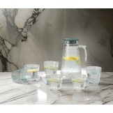 Glazenset 7-delig | Karaf met 6 waterglazen