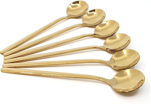 Theelepel - Koffielepel set van 6 | Goud
