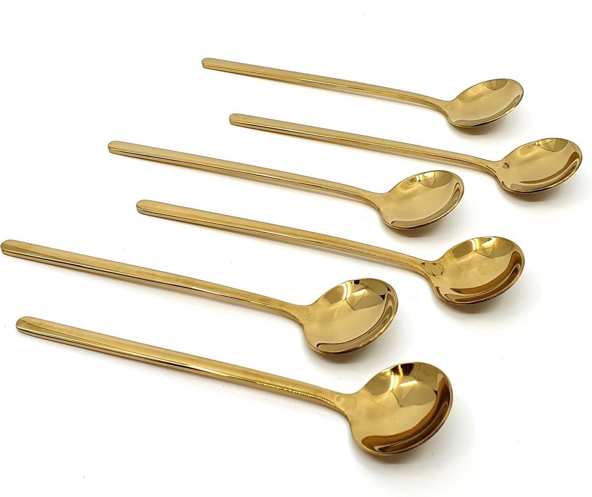 Theelepel - Koffielepel set van 6 | Goud