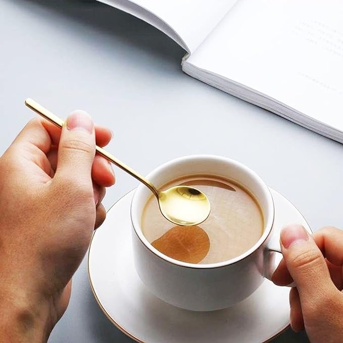 Theelepel - Koffielepel set van 6 | Goud