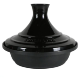 Tajine pan - Tanger - Zwart - Keramisch - anti-aanbaklaag