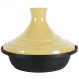 Tajine pan - Tanger - Geel - Keramisch - anti-aanbaklaag