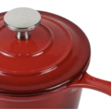 Gietijzeren steelpan rood  - 14 cm - Swiss line
