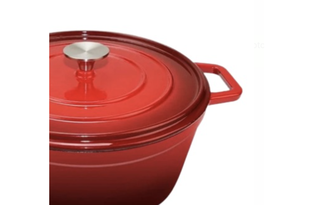 Gietijzeren braadpan rood  - 26 cm - Swiss line