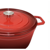 Gietijzeren braadpan rood  - 26 cm - Swiss line
