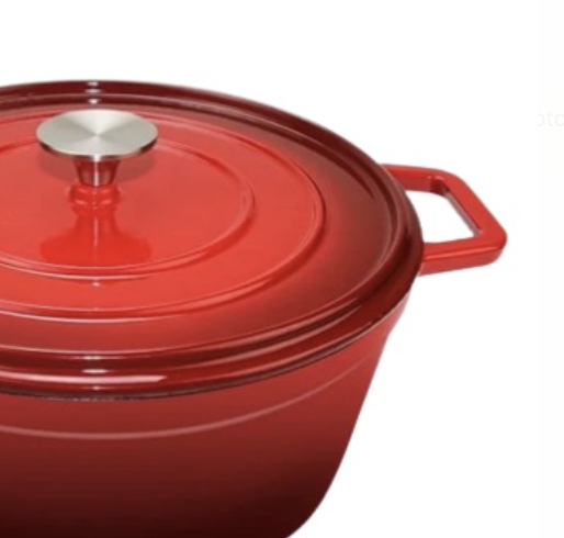 Gietijzeren braadpan rood  - 26 cm - Swiss line
