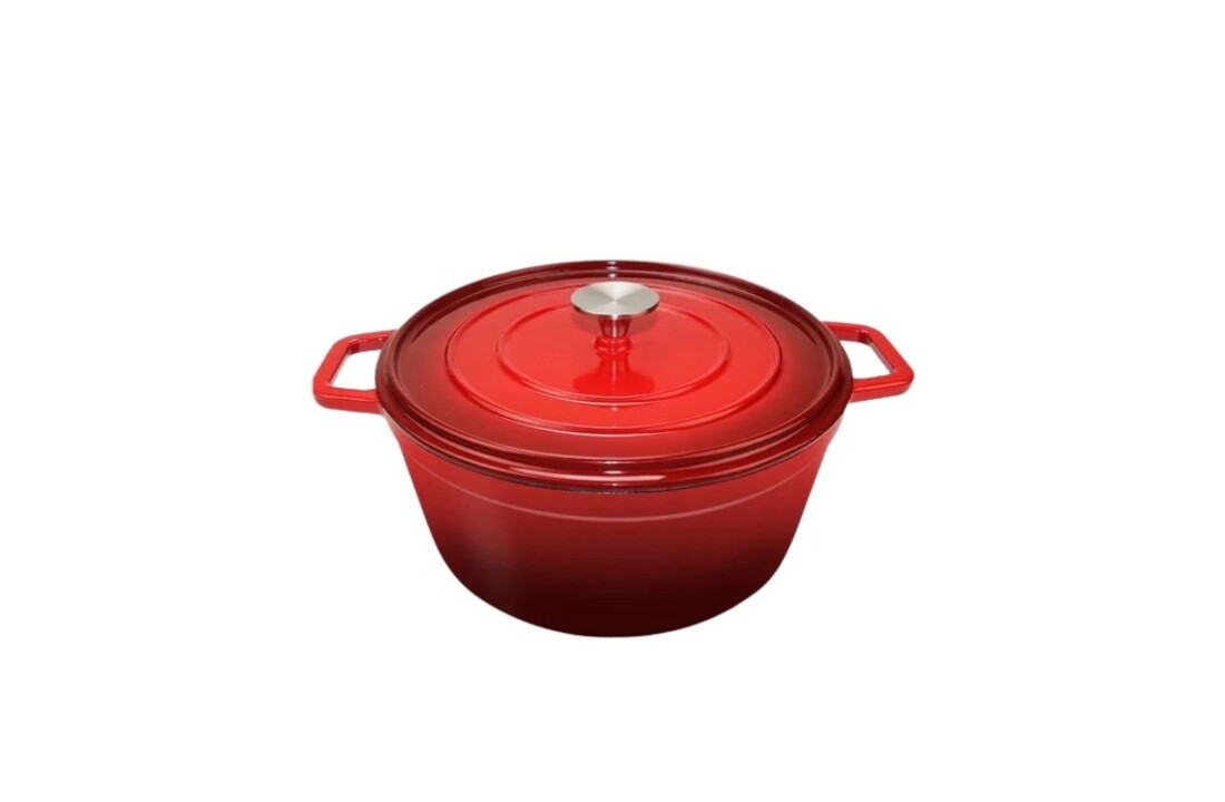 Gietijzeren braadpan rood  - 26 cm - Swiss line