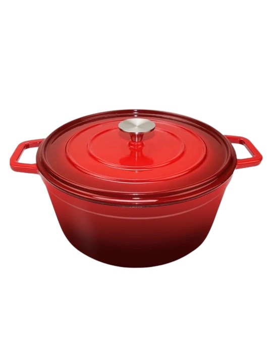 Gietijzeren braadpan rood  - 26 cm - Swiss line