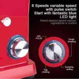 Stand Mixer Rood Swiss | Swiss Line | 6 snelheden