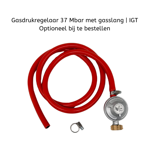 Bavary Gasstel / Gaspit, gietijzer, hittebestendig oppervlak, drie onafhankelijke zones, diameter 30 cm