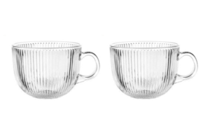 Mokken glazenset van 2 | Lines