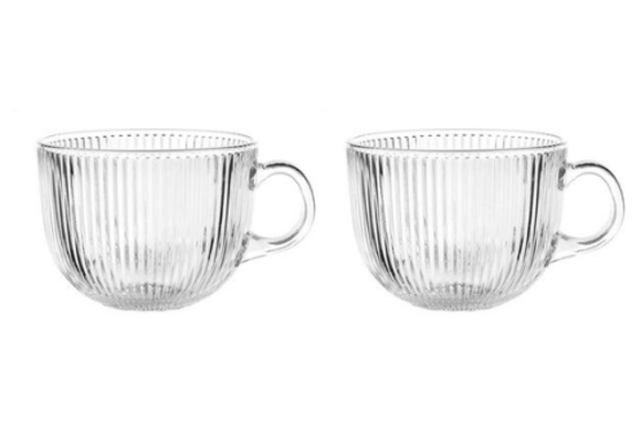 Mokken glazenset van 2 | Lines