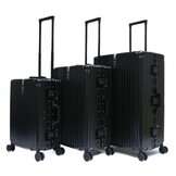 Kofferset Robusto - 3 delig | Aluminium Black - TSA