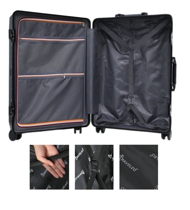 Kofferset Robusto - 3 delig | Aluminium Black - TSA