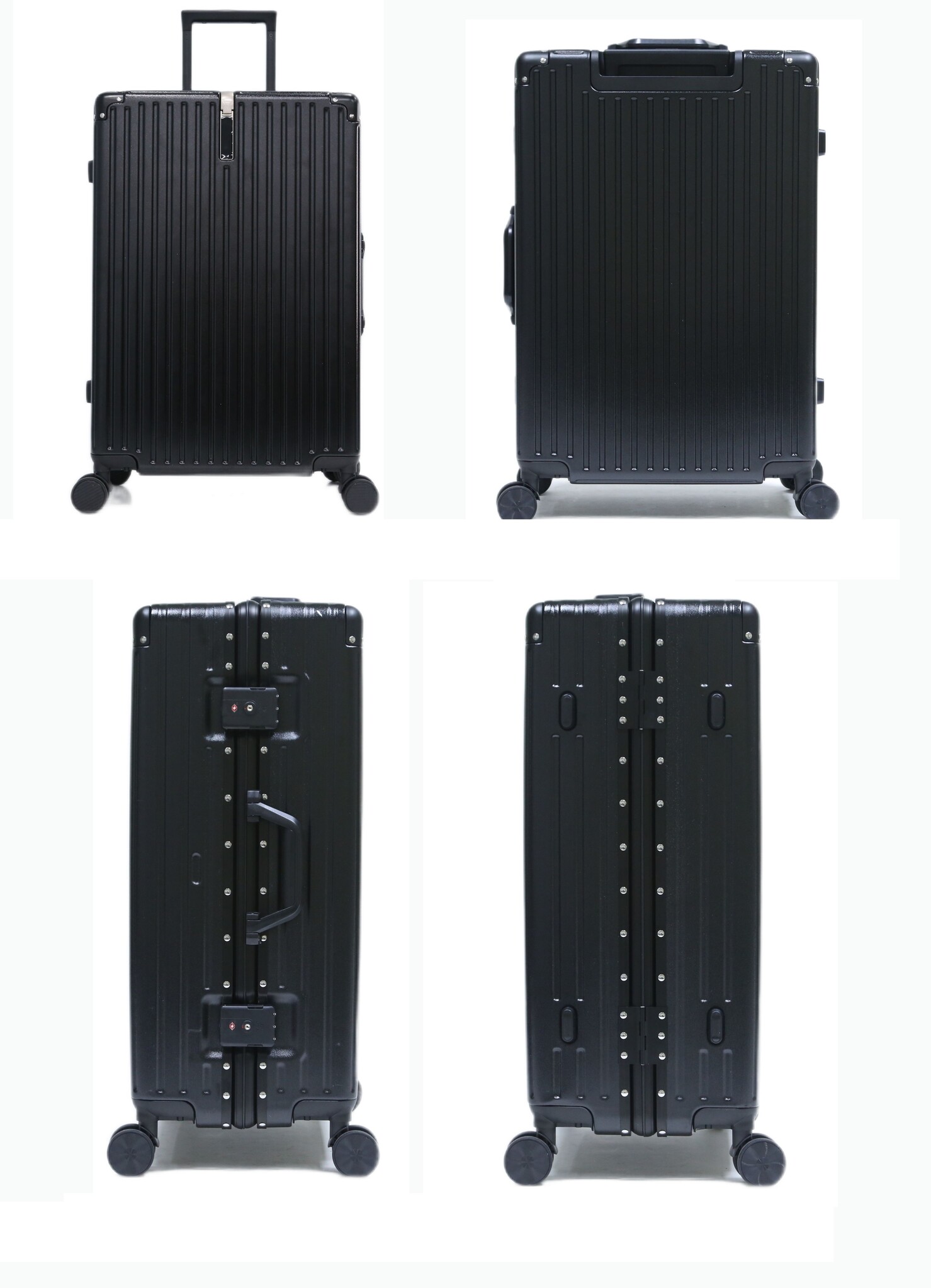 Kofferset Robusto - 3 delig | Aluminium Black - TSA